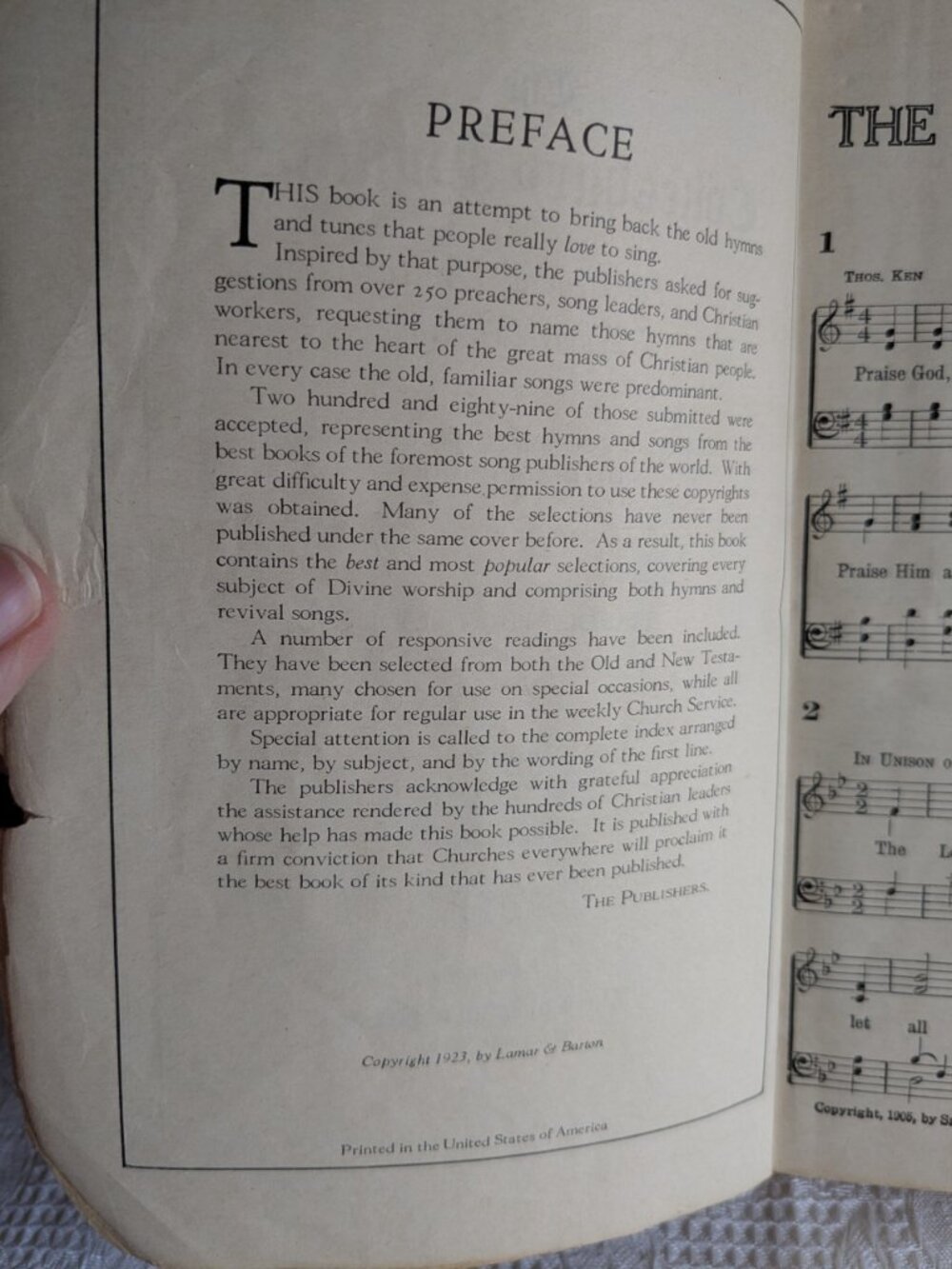 Cokesbury Hymnal 1923 Church Hymn Book Softback Antique Victorian - Picture 7 of 11